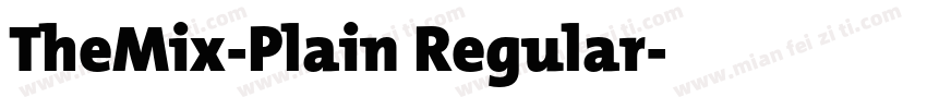 TheMix-Plain Regular字体转换